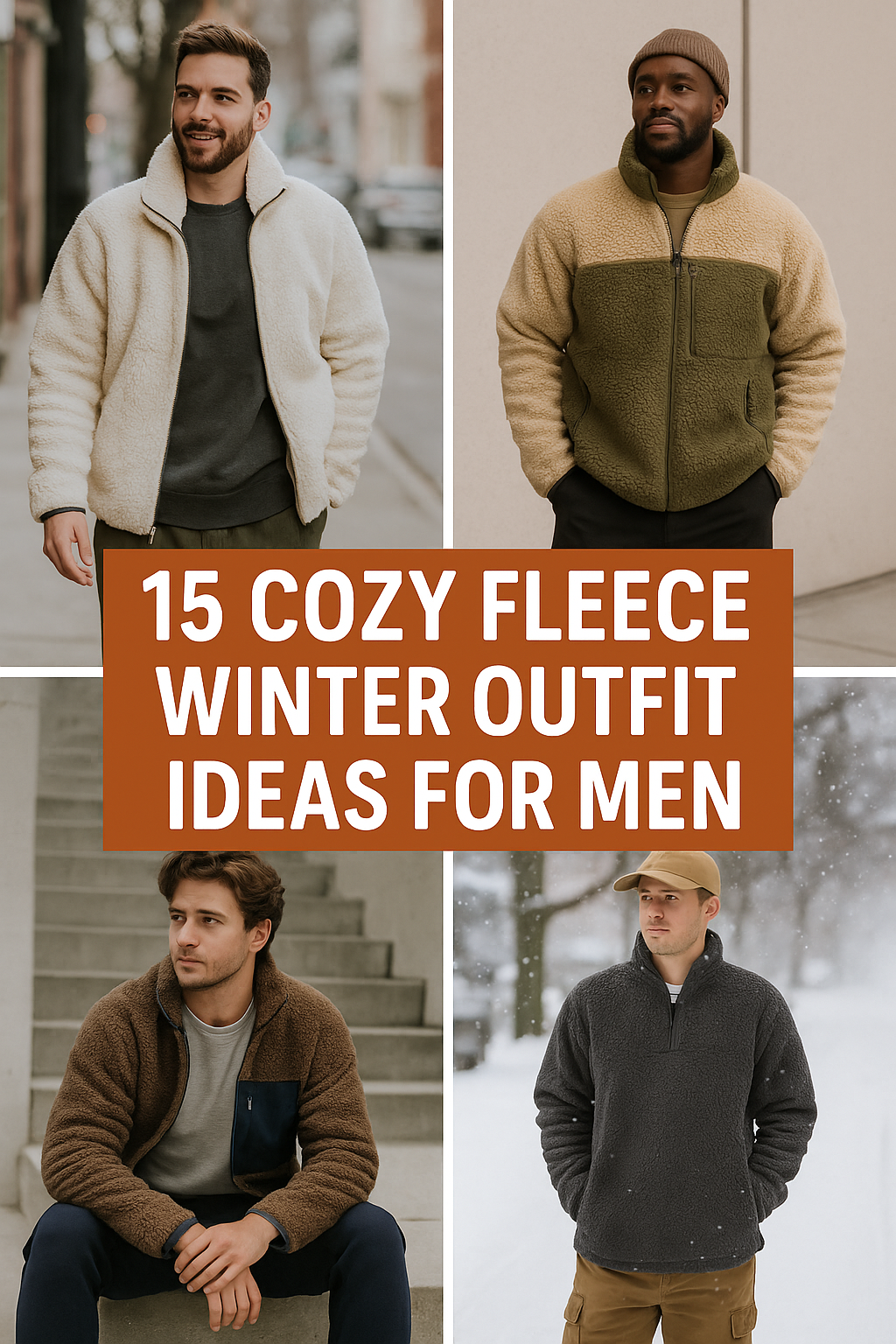 15 cozy fleece winter outfit ideas for men