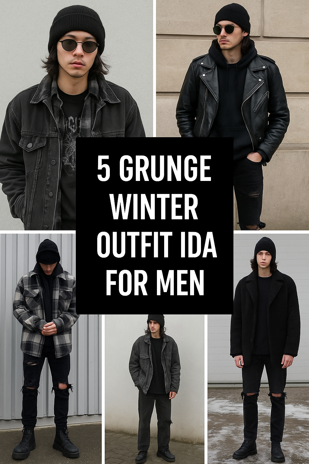 5 Grunge Winter Outfit Ideas for Men