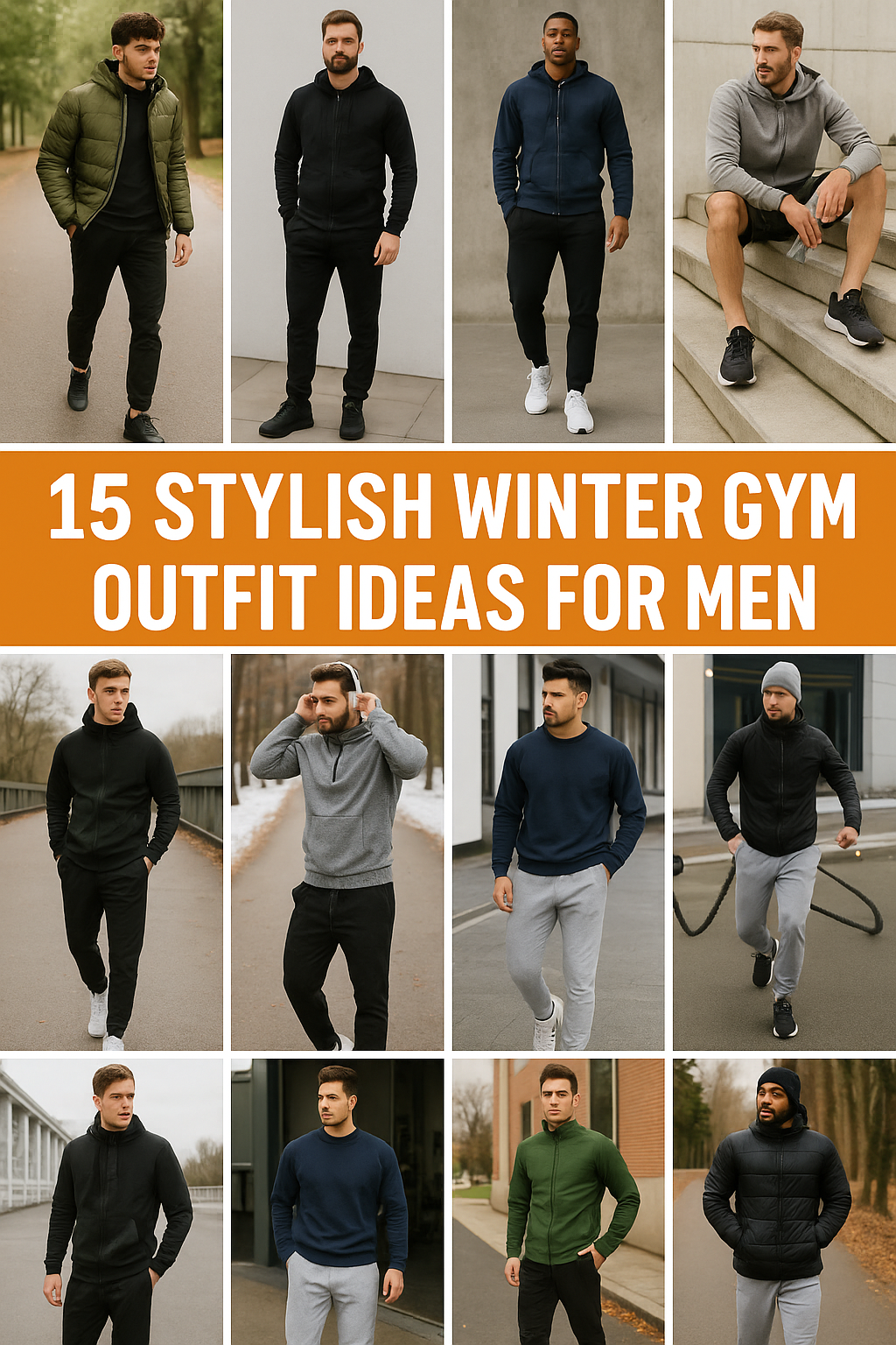 15 Stylish Winter Gym Outfit Ideas for Men