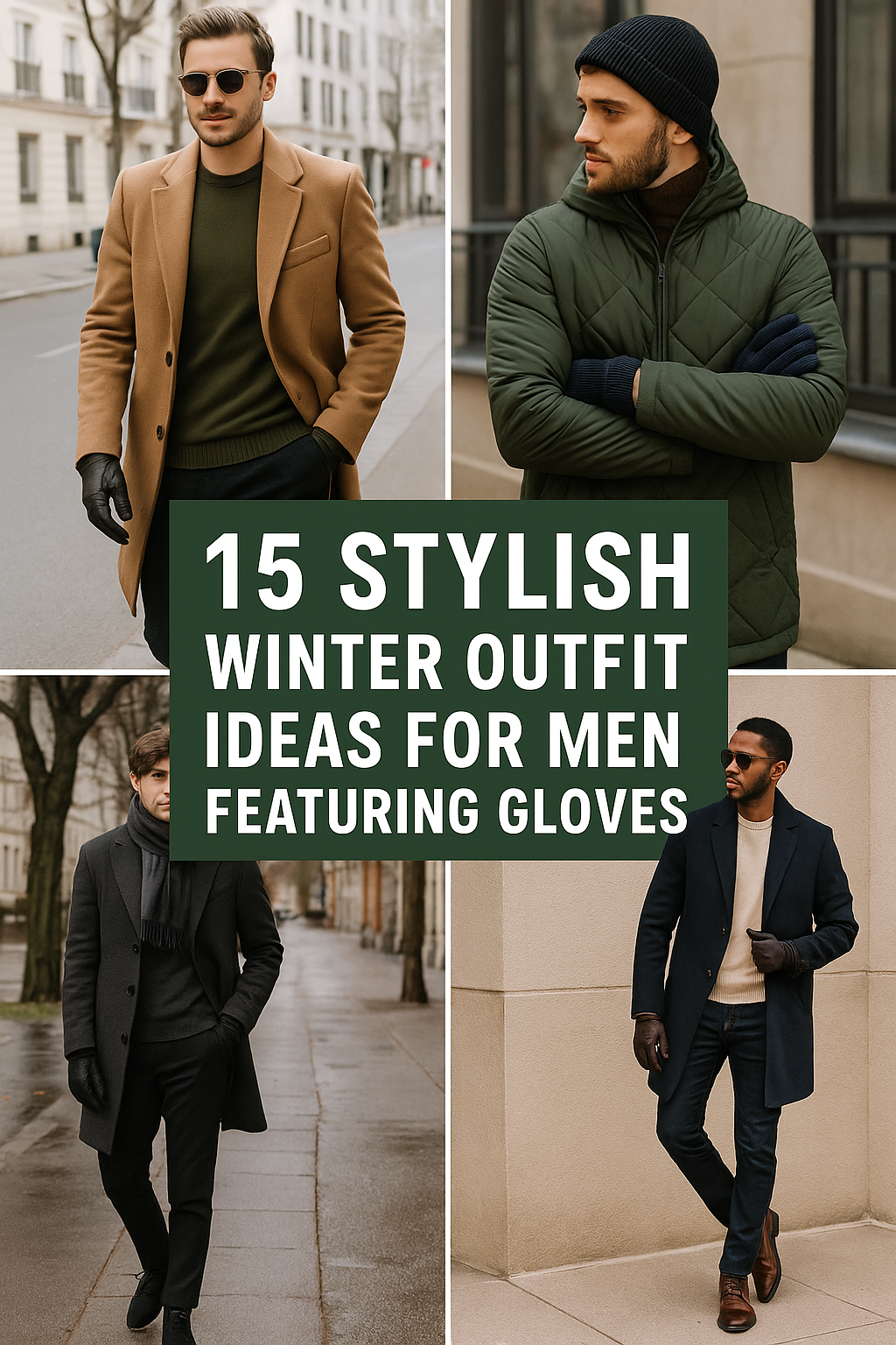 15 Stylish Winter Outfit Ideas for Men Featuring Gloves