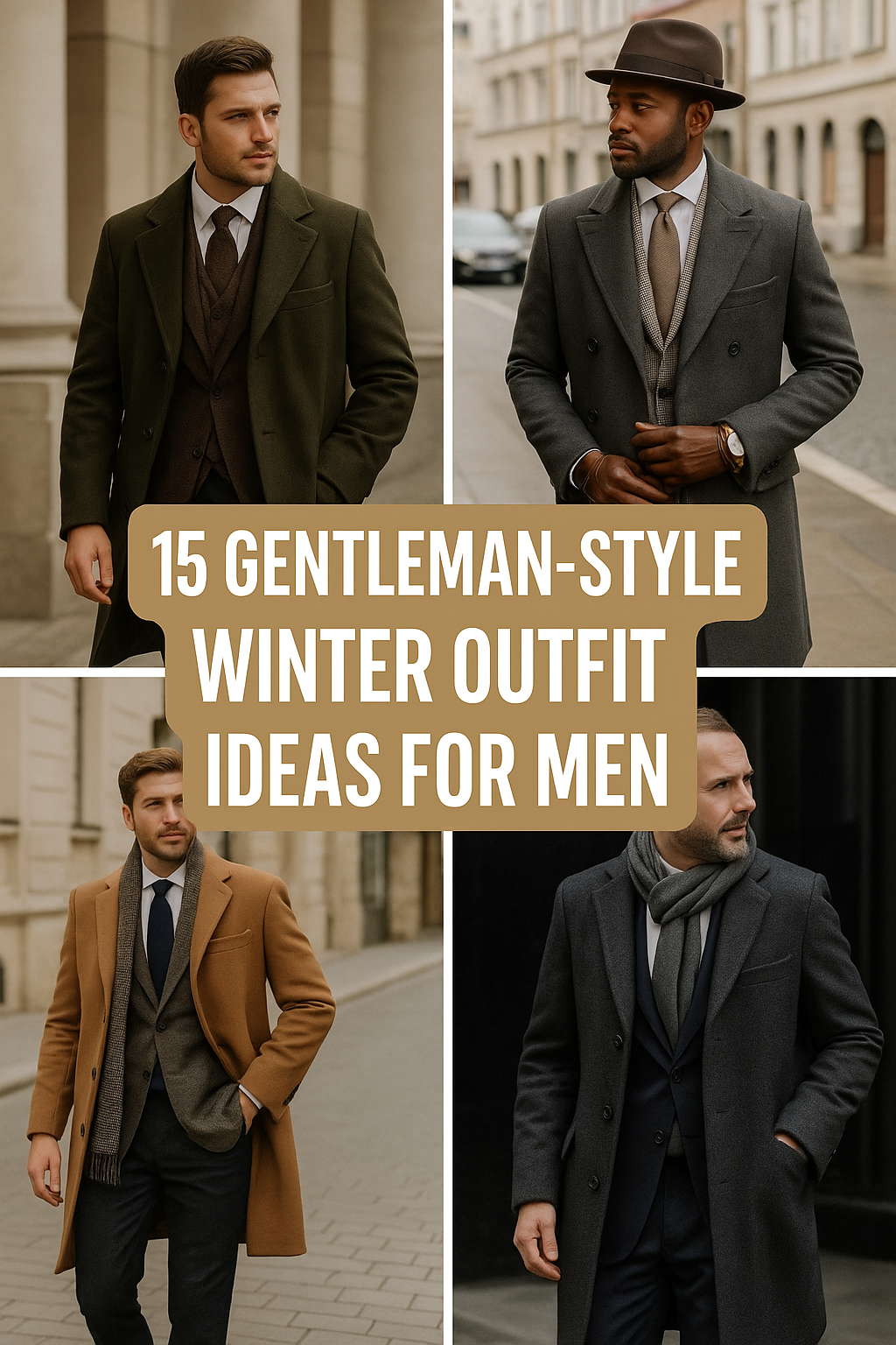 15 Gentleman-Style Winter Outfit Ideas for Men