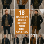 18 Best Men’s Winter Outfits with Half Sweaters
