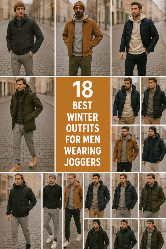 18 Best Winter Outfits for Men Wearing Joggers